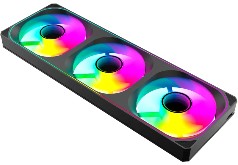 Kit 360 mm Kalkan Strix ARGB Preto (3x120 mm)